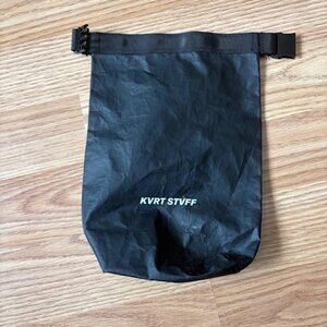 KVRT STVFF Black Waterproof Pouch Bag – Minimalist Case 6.4 x 9 in